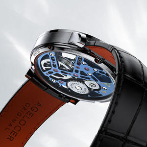 AGELOCER Original Tourbillon-Uhr Klassische Herren Business Formelle Skelett Manuelle Mechanische Uhr für Männer Armbanduhr mit Box - Product Image 3