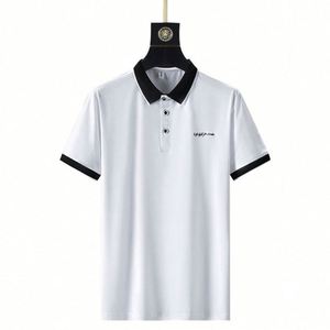 เสื้อเชิ้ตผู้ชาย โพลีเอสเตอร์ผสมคอตตอน ระบายอากาศได้ดี แขนสั้น ปักลาย สำหรับร้านอาหาร ชุดยูนิฟอร์มทำงาน สั่งตัดได้ - Product Image 1