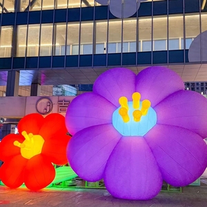 Decoración de Escenario <span class=keywords><strong>con</strong></span> Diseño Personalizado, Globo Inflable Gigante <span class=keywords><strong>con</strong></span> Luz en Forma de Flor - Product Image 4