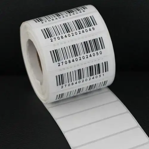 Stampa di etichette con codice a barre numero di serie codice QR adesivi per imballaggio impermeabili