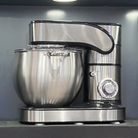 Mélangeur Électrique Planétaire Multifonction 10L pour Pâtes à Gâteaux et Pizzas, Robot de Boulangerie Automatique sur Socle/Table en Acier Inoxydable