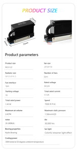 NVME <span class=keywords><strong>M</strong></span>.2 kipas peredam panas SSD 2 RGB, kipas pendingin, Disk Aluminium kinerja tinggi, kipas pendingin wastafel panas - Product Image 4