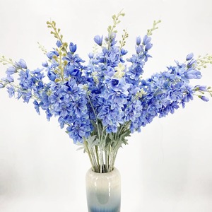 Offre Spéciale 2 Fourchettes Soie Delphinium Jacinthe <span class=keywords><strong>Faux</strong></span> Fleurs Flocage Boule De Mariage Scène Fleurs pour L'obtention Du Diplôme De Pâques Toujours Populaire - Product Image 5