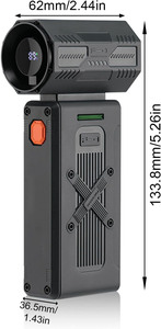 Ventilador de Mano con Logotipo y Empaque Personalizables, Ventilador de Alta Velocidad con Flujo de Aire Potente, Soplador de Nieve, Turbina sin Escobillas, Ventilador Turbo - Product Image 2