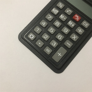 Large Notebook Calculator Solar Powered Black ABS Material With Battery For Office Use - Product Image 3