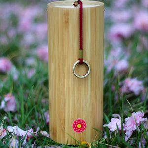 Campana de viento portátil de estilo chino, campana retro de bambú para la curación del estado de ánimo, para yoga y meditación - Product Image 3