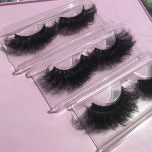 Spike Lashes Vendeur de faux cils vaporeux en faux vison fait à la main 25mm <span class=keywords><strong>Manga</strong></span> Vendeur de cils à bande complète - Product Image 3