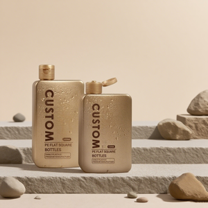 Màu Xanh Bóng Hình Dạng Nhựa Du Lịch Viên Thuốc Lỏng Phẳng Lật Top Cuộn Trên Chai Lotion Bơm Cho Cơ Thể Lotion Set - Product Image 4