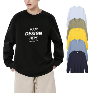 Camiseta de Manga Larga con Cuello Redondo, 100% Algodón, 230 g/m², Transpirable, Personalizable de Alta Calidad, Unisex, BYT023 - Product Image 1