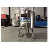 Réservoir d'agitation en acier inoxydable de 50 L, mélangeur de pasteurisation pour le lait, le jus, la bière, les industries agricoles, machine à mélanger la crème glacée