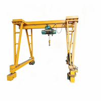 Mini-grue portative flexible à mouvement fluide 1-3 tonnes avec moteur, roulement et boîte de vitesses certifiée CE