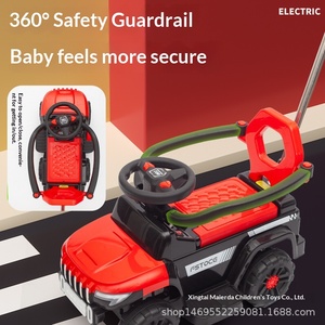 Yeni Elektrikli ATV Çocuklar İçin Dört Tekerlekli Scooby Ritable Şarj Edilebilir Plastik Araba İtici Saplı Bebek Arabası 6-12 Ay 6 - Product Image 3