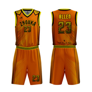 Custom Quick Dry basketball team clothing sublimation printing reversible University basketball shape knitwear - Product Image 4