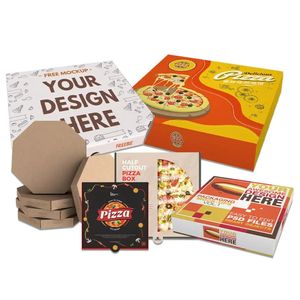 Scatole per Pizza all'Ingrosso Scatola per Pizza in Cartone Ondulato per Asporto e Consegna Stampa Logo Personalizzata. 10 12 14 16 Pollici - Product Image 6