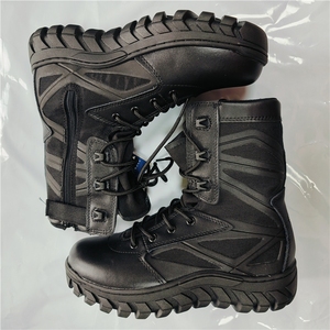 Bottes DFA120 en toile et cuir noir, nouveau design, bottes de randonnée en forêt, bottes de combat en jungle - Product Image 3