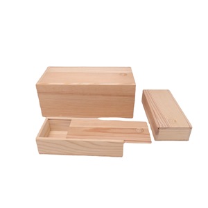 Wooden Tea <b>Box</b> <b>Pine</b> Wood Rectangle Pull Out Lid Handmade Gift Craft Storage <b>Box</b> - Product Image 1