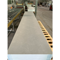 Prix d'usine, grande dalle de marbre artificiel Dupont 6-30 mm, plaque de marbre artificiel acrylique sans joint pour plan de travail
