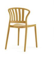 Chaise moderne empilable en résine Pp pour salle à manger chaise de jardin colorée en plastique pour une utilisation intérieure pour les cafés restaurants