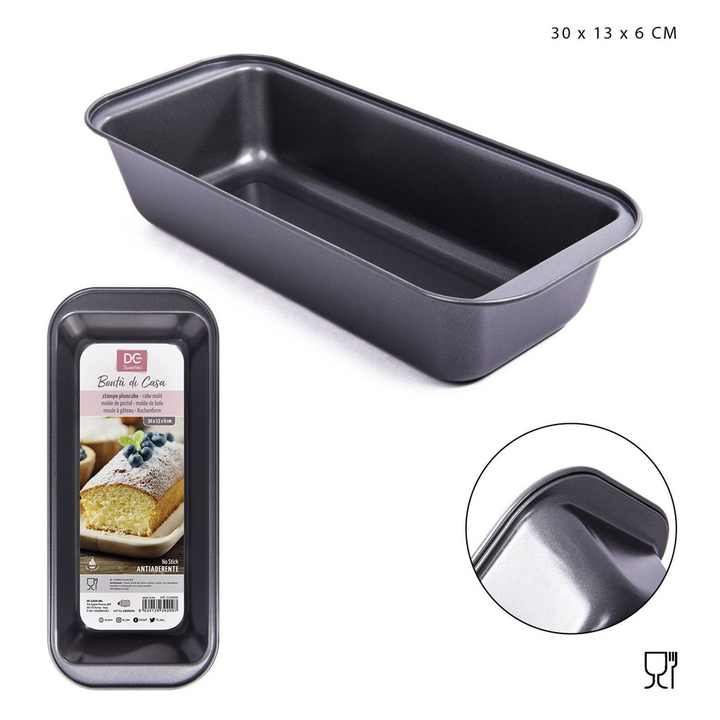 Rectangular baking tray 30x13x6cm - Baking molds