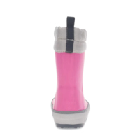 Sepatu Bot Hujan Anak Perempuan Warna Pink Setengah Betis, Anti Air, Karet, untuk Luar Ruangan, YL-25252 OEM dan ODM, Dapat Disesuaikan