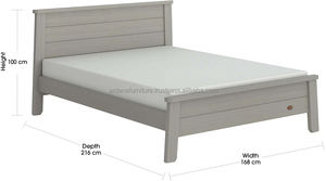 Modern Minimalist Solid Wood Platform Toddler Bed <b>School</b>-Friendly <b>Furniture</b> for Kids' Apartment Hotel Hospital Bedrooms - Product Image 5