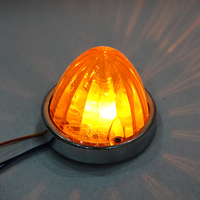 Feu LED de signalisation latérale et de gabarit pour camion, remorque, camping-car, usage intensif, avec lentille ambre, clignotant stroboscopique, pour toit et côté, motif pastèque