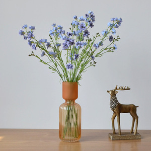 Fleur artificielle réaliste au toucher hydratant, Violet Delphinium, Accessoire pour arrangement floral décoratif, Orchidée artificielle - Product Image 2