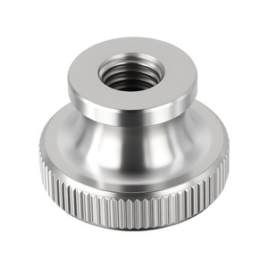 Tuerca moleteada de acero inoxidable 304 M3 M4 M5 M6 M8 M10 M12, cabeza redonda métrica, rosca estándar, acabado liso - Product Image 1