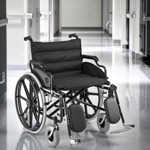 Aolike ALK951BC, silla de ruedas Manual de acero funcional directa de fábrica, capacidad de peso rosa, 125kg, reposapiés elevado <span class=keywords><strong>Saet</strong></span> 56cm más ancho - Product Image 6