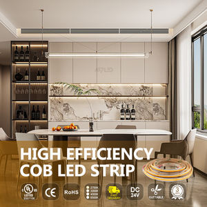 Bande lumineuse LED COB 480 LED découpable RA90 24V pour la décoration de la maison, le bureau, l'éclairage uniforme des armoires - Product Image 5