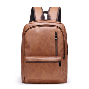 Zaino portatile per uomo Business moda in pelle impermeabile da viaggio e da scuola con chiusura a cerniera per l'inverno - Product Image 2