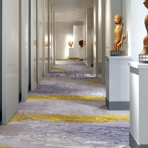 北欧风格Axminster地板地毯墙到墙80% 羊毛20% 尼龙多层环客房酒店地毯 - Product Image 6