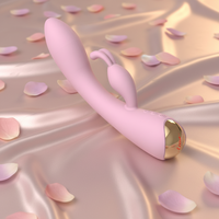 Vibromasseur gonflable en forme de lapin pour femmes, double stimulation, 10 modes de vibration, rechargeable par USB, étanche, en silicone