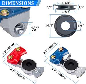 Conector de Manguera de Aire de Freno de Cable ABS 3 en 1 Autone BS301 Glad Hands para Camiones Semi - Product Image 4