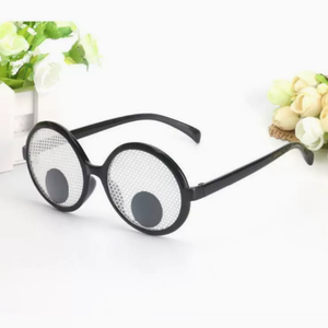 نظارات مضحكة بإطارات دائرية وعيون متحركة للهالوين، نظارات تنكرية للحفلات وديكور الهالوين بالجملة - Product Image 3