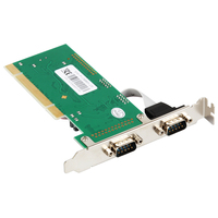 Tarjeta Serie Lekuo PCIe de 2 Puertos RS232, Adaptador de Controlador de Puerto COM DB9, Automatización Industrial, Compatible con Windows 11, 921.6Kbps, en Stock