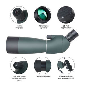 High Quality Long Range HD 25-75x Zoom Optical <strong>Lens</strong> <strong>Telescope</strong> Monocular Spotting Scopes China with Desktop Tripod - Product Image 6