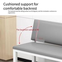 Banc de gymnastique contemporain Tabouret de repos en plastique long Pack souple Convertible pour terrain de basket Changement de chaussures Centre commercial Changement