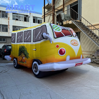 Ballon géant gonflable personnalisé en forme de bus pour la décoration de fêtes scolaires, facile à installer
