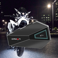 CROWN X7 HiFi BT 5.1 Casque de moto sans fil Interphone antibruit avec radio FM