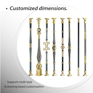 درابزين من الفولاذ المقاوم للصدأ بتصميم فرنسي رائج، درابزين عالي الجودة للسلالم الداخلية والشرفات، مناسب للفلل والمستشفيات والفنادق ومراكز التسوق - Product Image 4