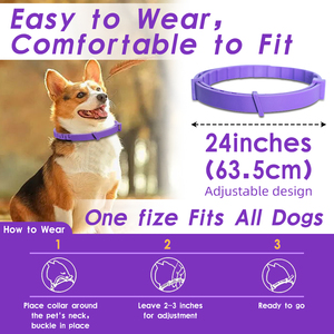 4 gói có thể điều chỉnh làm dịu cổ áo cho mèo làm dịu mèo làm dịu Vòng cổ lo lắng giảm căng thẳng Pheromone cho mèo kéo dài 60 ngày - Product Image 4