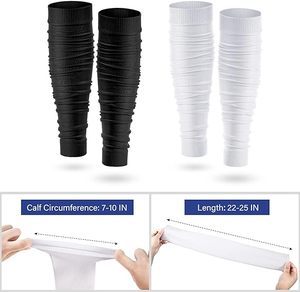 Football Jambe Manches Mollet Compression Soutien Tibia Attelle Exercice En Plein Air Élastique Compression Courir Scrunch Jambe Manches - Product Image 1
