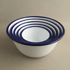 Vente en gros de porcelaine émaillée en métal à emporter bol pour soupe ramen et nouilles bassin en émail - Product Image 4