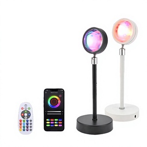 Lampada Proiettore LED Smart Tuya con Effetto <span class=keywords><strong>Tramonto</strong></span>, Controllo App e WiFi, Telecomando RGB, Lampada Ecologica per Casa e Camera da Letto - Product Image 5