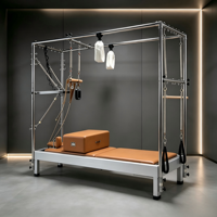 Table de Pilates Cadillac Reformer Trapeze Professionnelle en Aluminium AUGER pour Studio et Gym - Équipement de Fitness Commercial