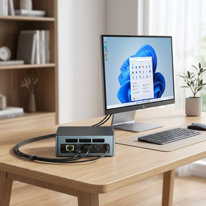 มินิพีซีเกมเมอร์ขนาดกะทัดรัด กราฟิก Intel UHD DDR5 มินิพีซีวิดีโอเกม ระบบปฏิบัติการ <span class=keywords><strong>Windows</strong></span> 11 มินิพีซีเดสก์ท็อปสำหรับเกมเมอร์ - Product Image 1