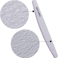 Lime à ongles professionnelle à double face 100/180 grains, best-seller, outils d'art pour manucure et pédicure, logo personnalisé
