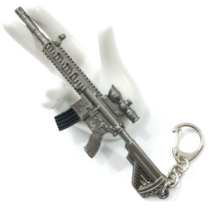 Đấu trường Breakout 4-12cm Hợp kim kẽm Mini Súng bắn tỉa súng trường Keychain Mặt dây chuyền khuyến mại thủ công mỹ nghệ Ý tưởng quà tặng cho Carabiners - Product Image 1