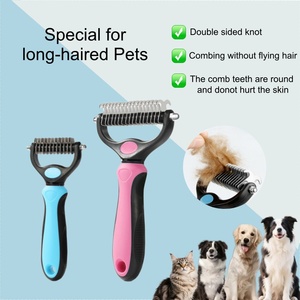 Spazzole e pettini per peli di animali domestici all'ingrosso: sicuri, morbidi, in plastica, di lusso, con design a cartone animato, semplici, pratici, ecologici, multifunzionali per la toelettatura degli animali. - Product Image 2